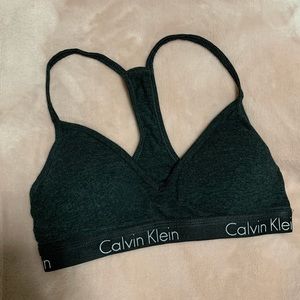 Grey Calvin Klein Sports Bra